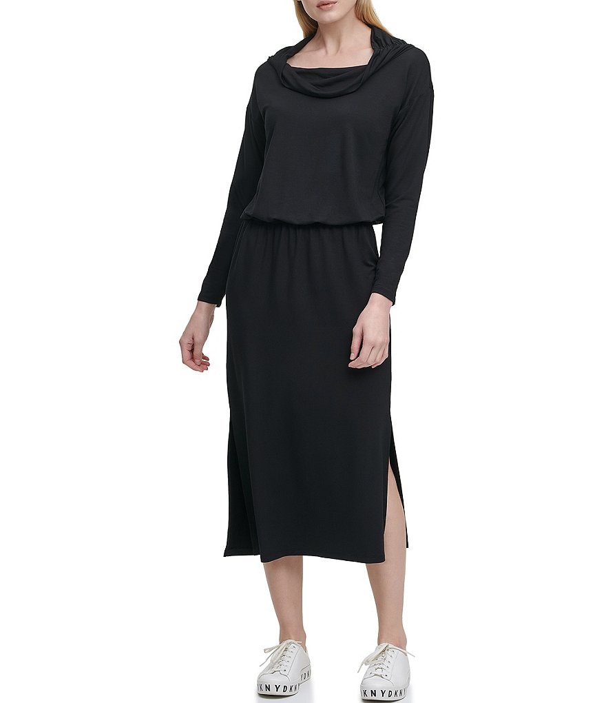 Anne Klein Sport Carlita Jewel Neck Sleeveless Midi Shift Tank Dress