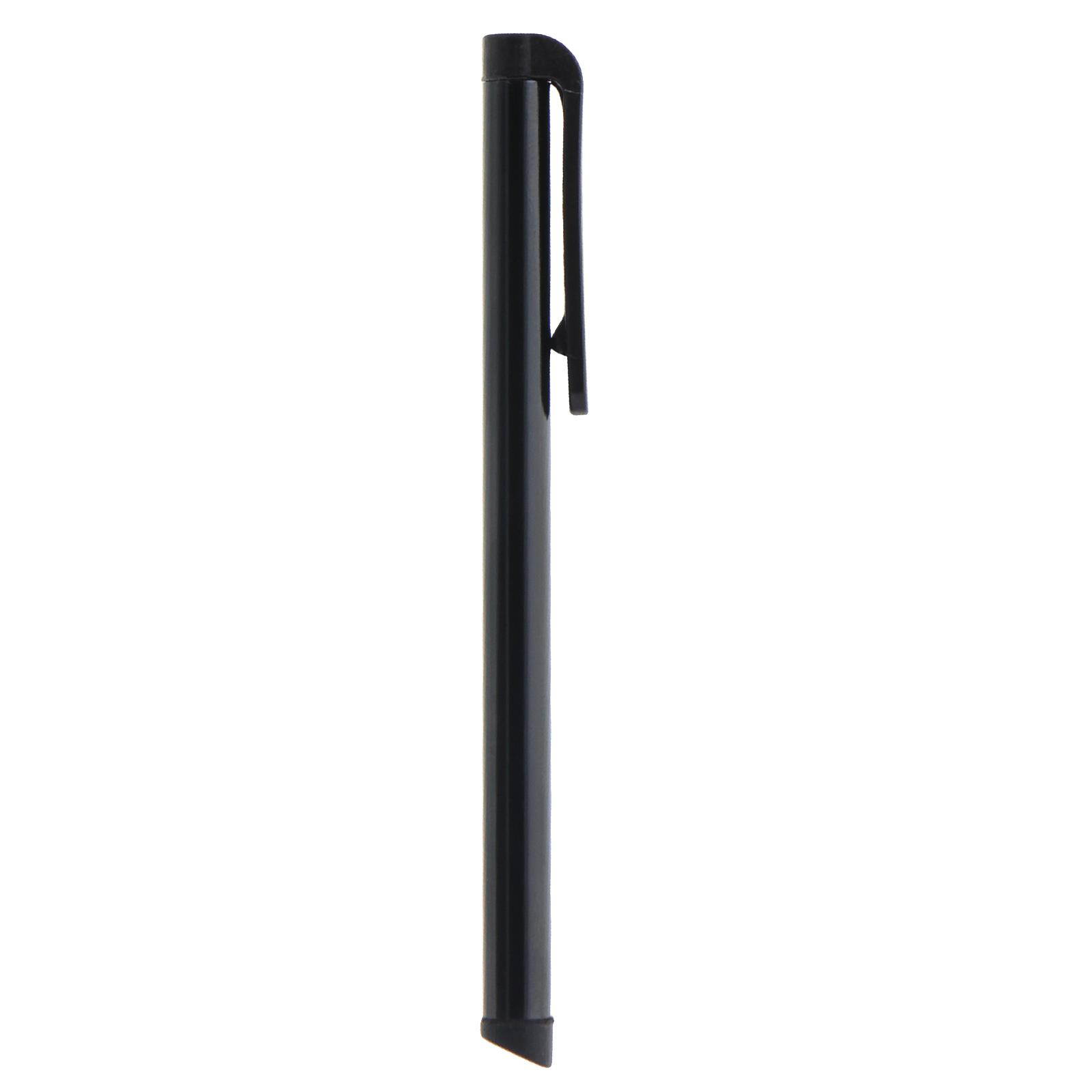 Universal stylus pen for touch screens, soft conductive rubber tip - Black