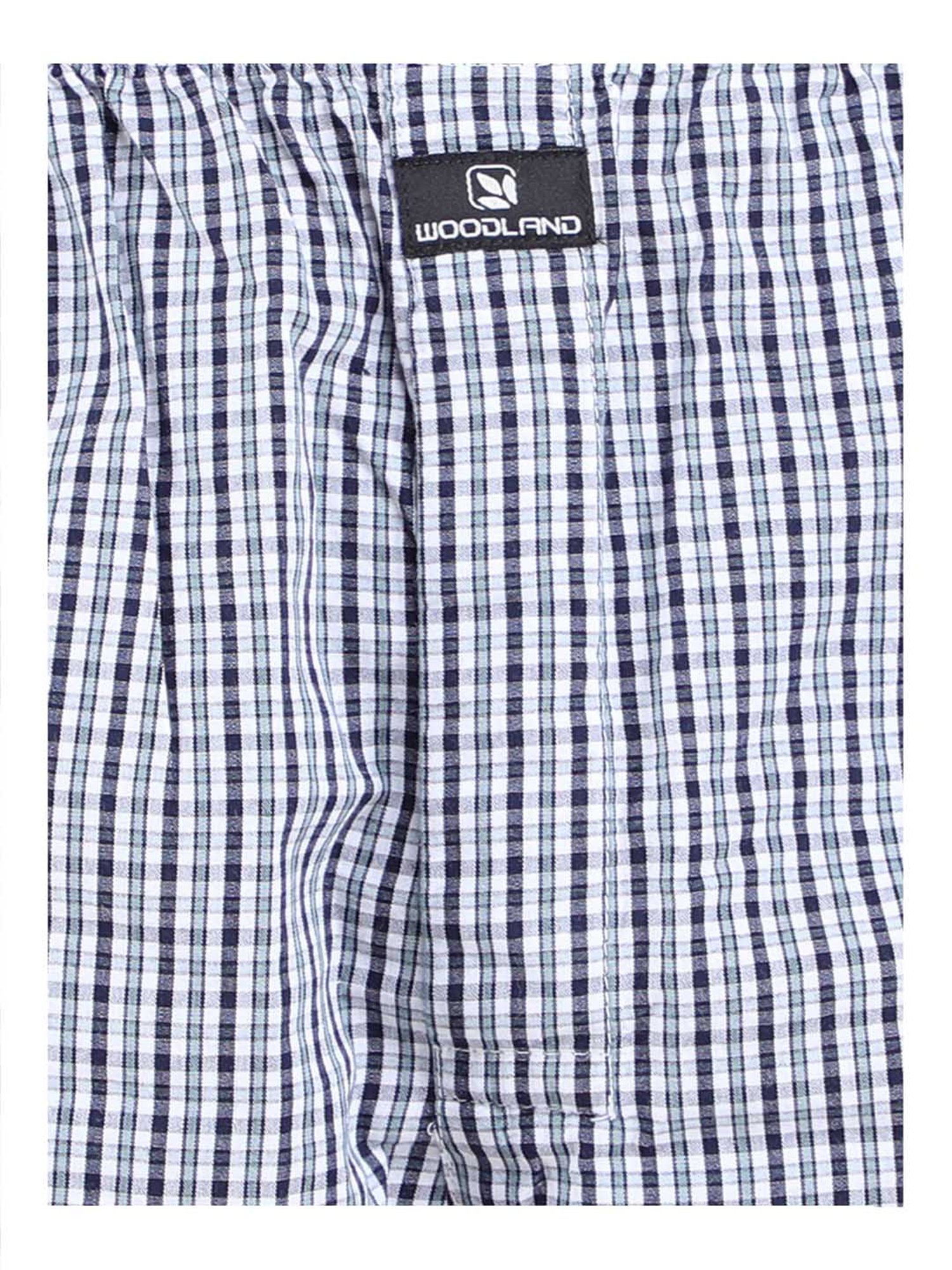 Woodland Grey Cotton Checks Boxers