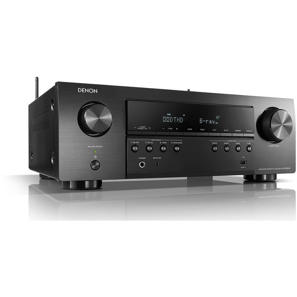 Denon AVR-S540BT 5.2 Channel 4K Ultra HD AV Receiver with Bluetooth