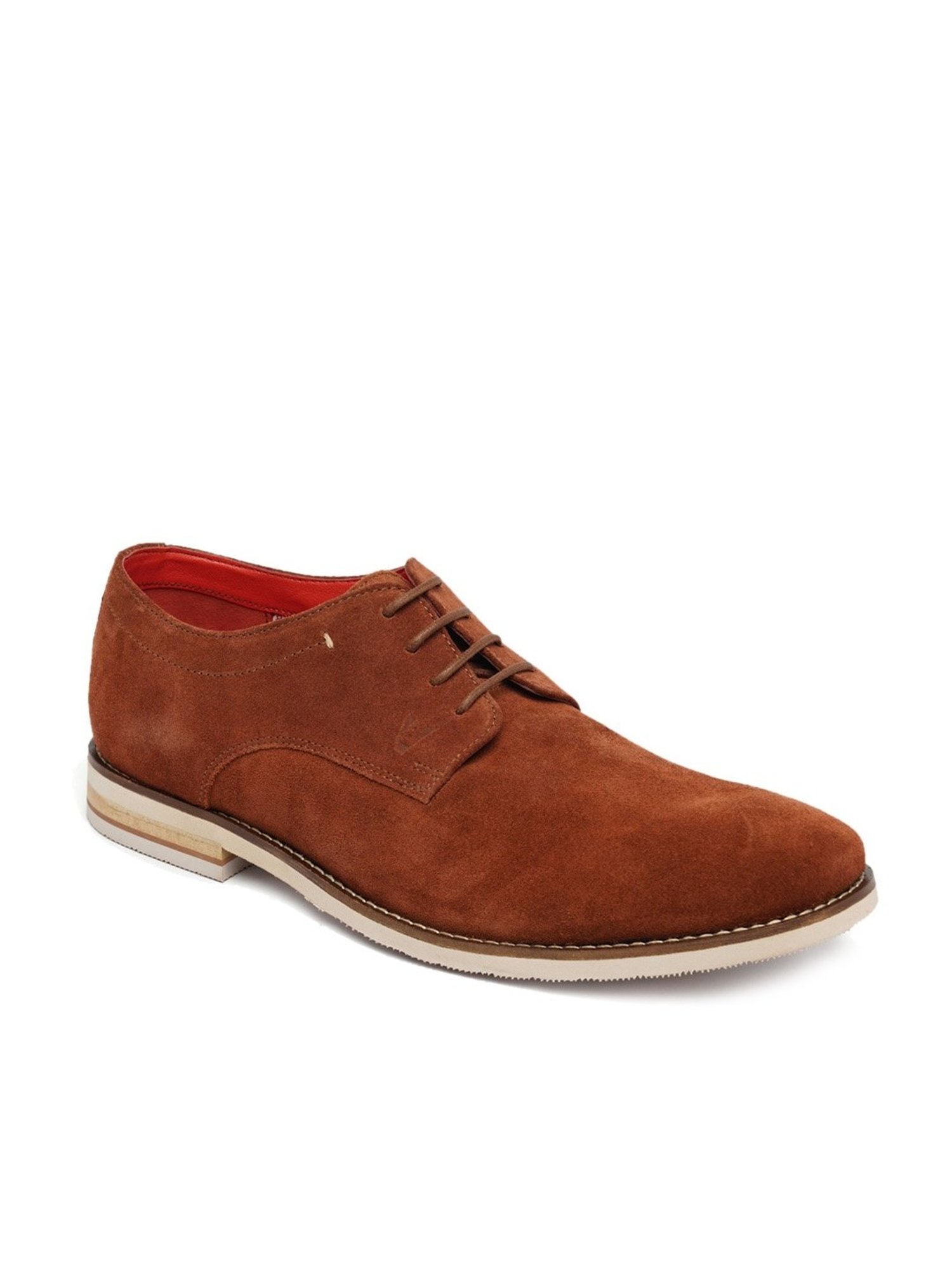 Ruosh Men's Brown Derby Shoes