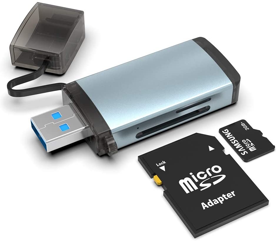 SD Card Reader, Rocketek USB C USB 3.0 Memory Card Reader, Suitable for SDXC, SDHC, SD, MMC, RS-MMC, SDXC, Micro SD, Micro SDHC Cards and Samsung, Android Smartphones MacBook, Huawei, Sony, LG