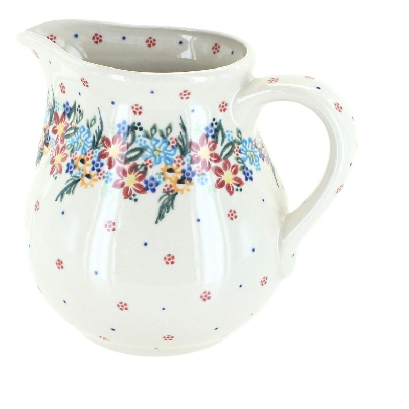 Meritage Botany 5.5 Inch 10 Ounce Stoneware Creamer in Deep Blue