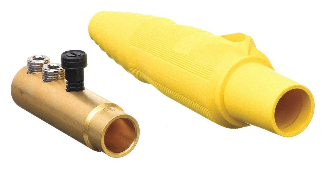 Connector,3R, 4X, 12,Single Pin,Yellow HUBBELL HBL300FY