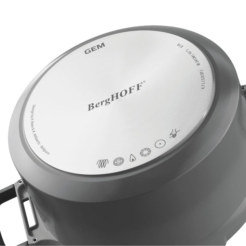 BergHOFF GEM 10" Stay-Cool Two-Handled Saute Pan, Grey