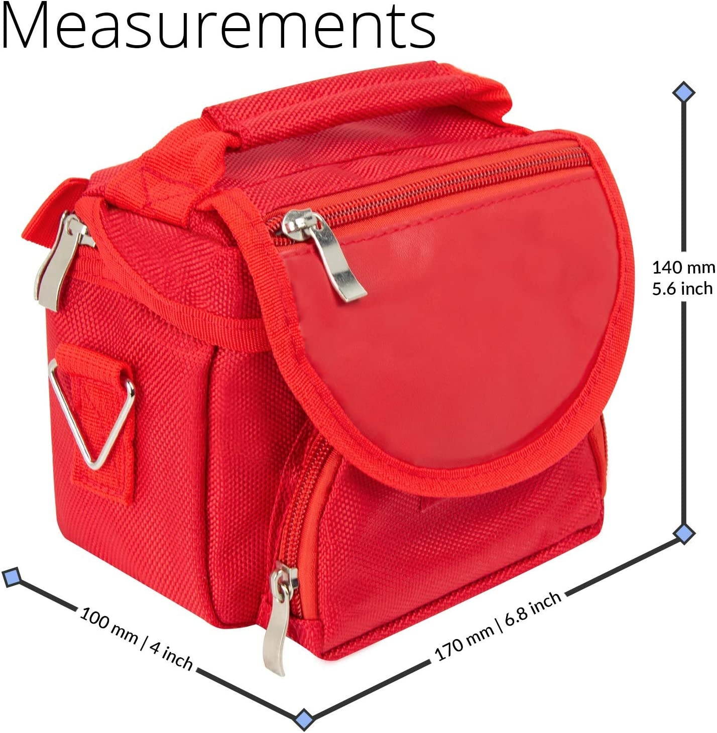 G-HUB Game & Console Travel Bag for Nintendo DS (Fits all Foldable Screen Versions including: Original DS / DSi / DS Lite / 3DS / 3DS XL / New 3DS / New 3DS XL) Red