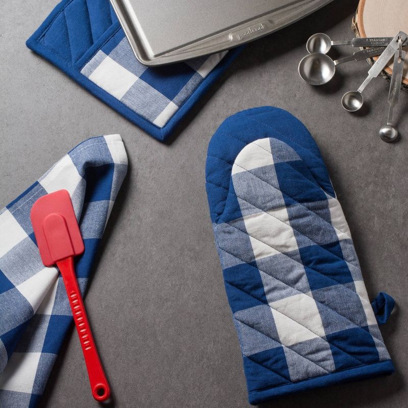 Cotton Chambray Oven Mitt Blue - Project 62™