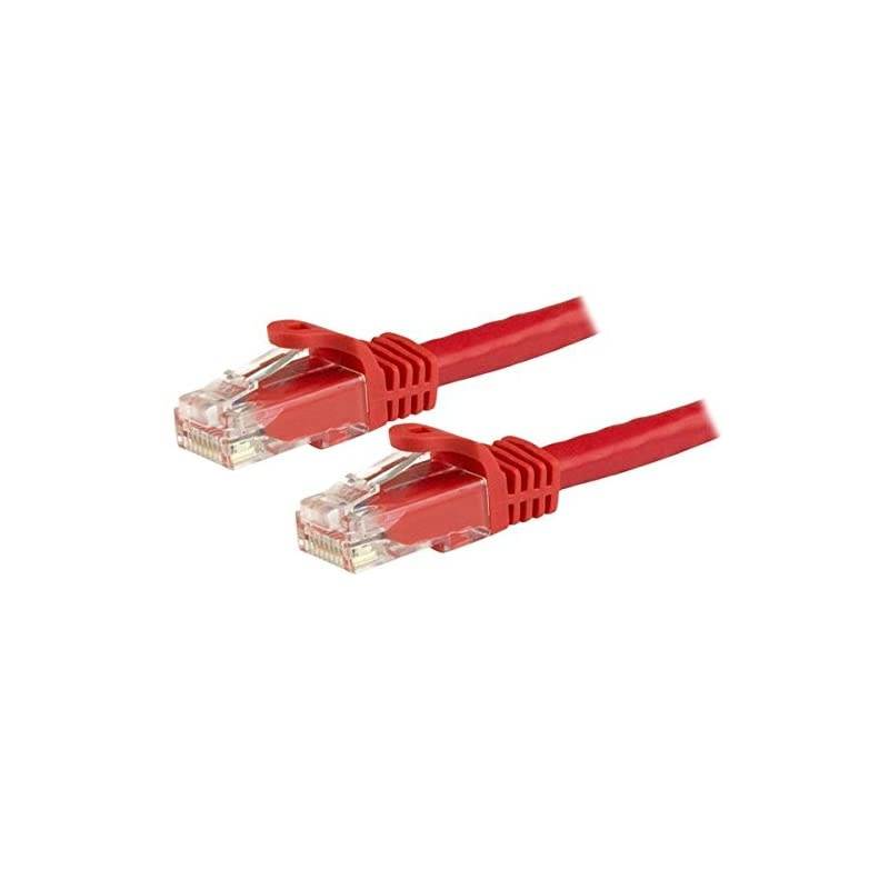 com 30ft CAT6 Ethernet Cable - Red CAT 6 Gigabit Ethernet Wire -650MHz 100W PoE RJ45 UTP Network/Patch Cord Snagless w/Strain Relief Fluke Tested/Wiring is UL Certified/TIA (N6PATCH30RD)