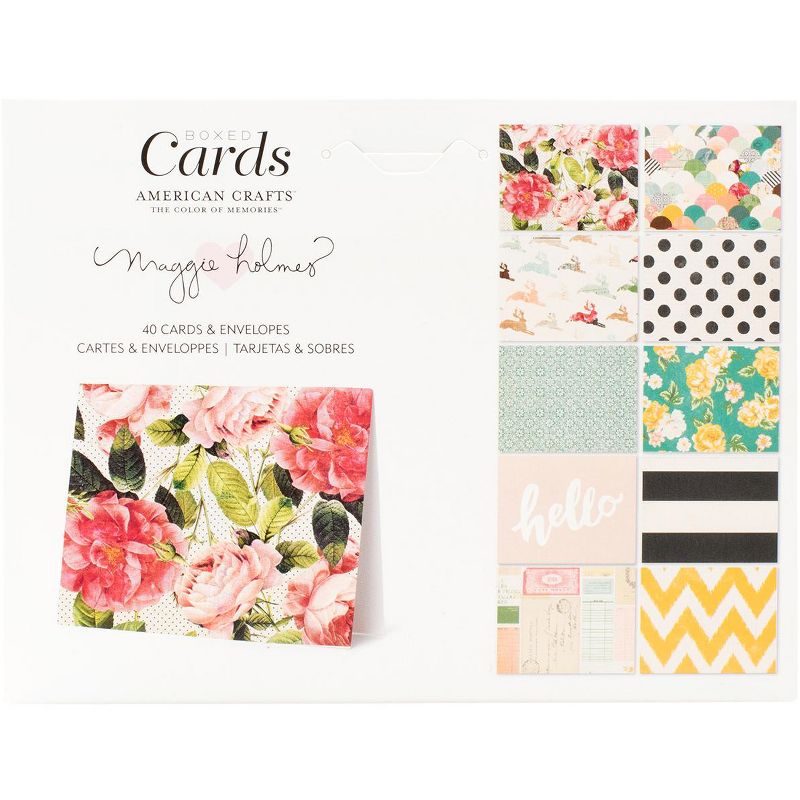 American Crafts A2 Cards W/Envelopes (4.375"X5.75") 40/Box-Maggie Holmes Open Book