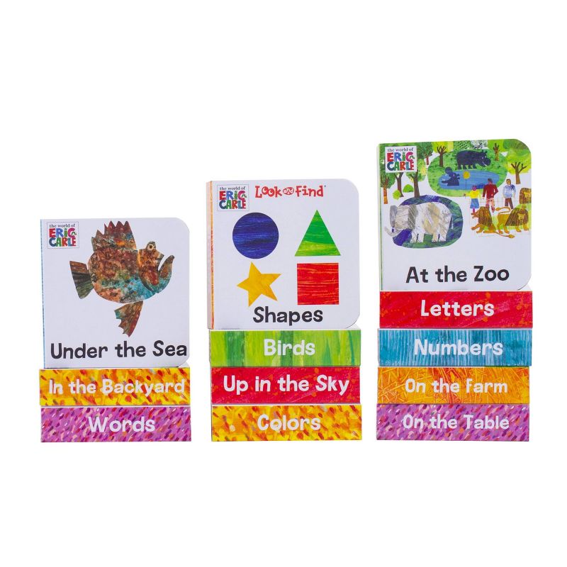 World of Eric Carle My First Library 12 Board Book Block Set - by Phoenix (Board Book)