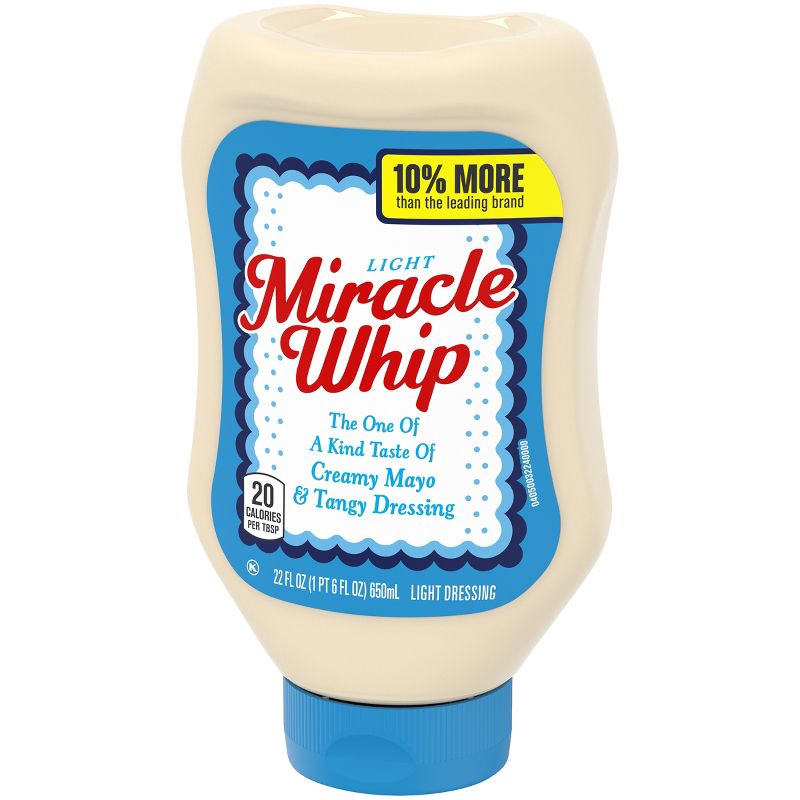 Miracle Whip Light Squeeze Bottle - 22oz