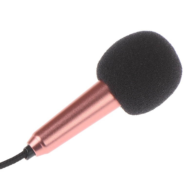 4PCS Portable 3.5mm Stereo Studio Mic KTV Karaoke Mini Microphone For Cell Phone PC