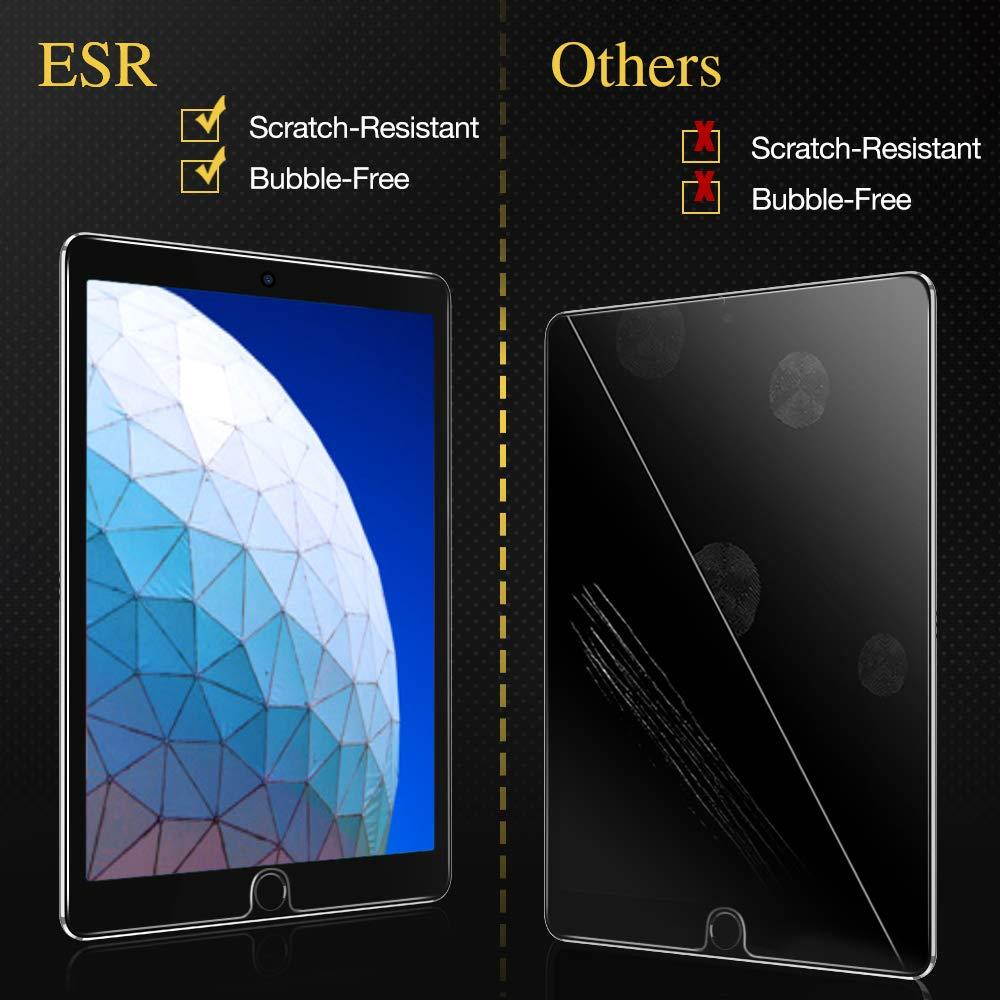 ESR Screen Protector for iPad Air 3 2019/iPad Pro 10.5,[Free Installation Frame][Scratch-Resistant]9H Hardness HD Clear Premium Tempered Glass Screen Protector for iPad Air 3 2019/iPad Pro 10.5,2 Pack