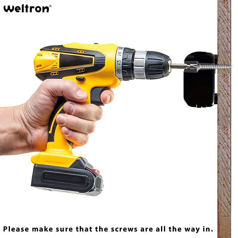 Wall Mount 6 Outlet Surge Protector Power Strip 25 ft Black WSP600PLF25BK