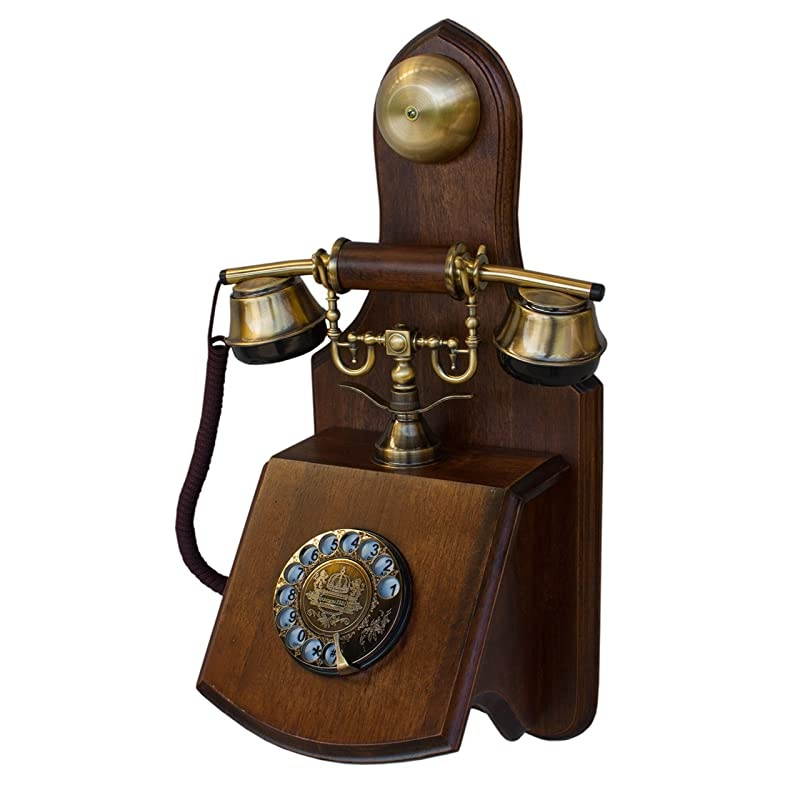 1921 Cable Model D: The Old-Fashioned Wall-Mounted Wooden Telephone with Metal Parts