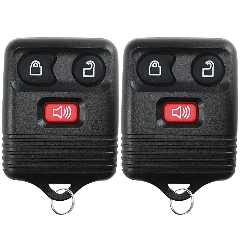 Replacement Keyless Entry Remote Control Key Fob Clicker Transmitter 3 Button Black