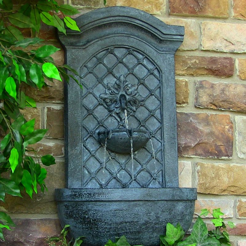 Chatsworth Two Tier Solar On Demand Fountain with Weathered Stone - Smart Solar