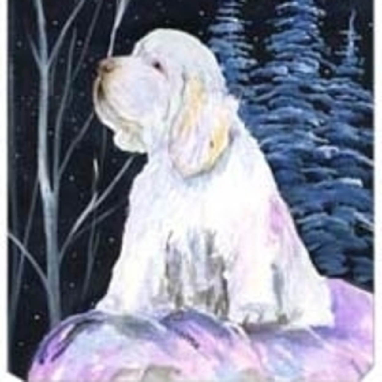 Clumber Spaniel Mouse Pad / Hot Pad / Trivet