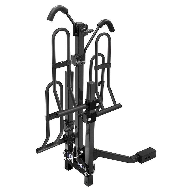 Pro Series 63134 Reese Explore Q Slot 2 Bike Carrier Rack Trailer Hitch Mount for Cars, SUVs, and Trucks Fits 1.25 and 2 Inch Receiver Tubes