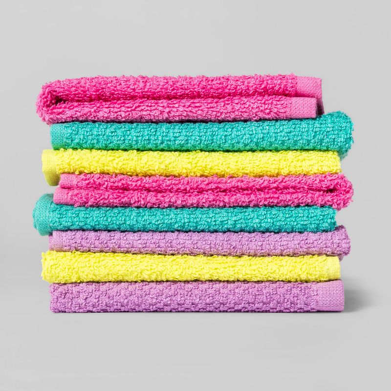 Washcloth Set Pink/Blue/Yellow - Pillowfort™