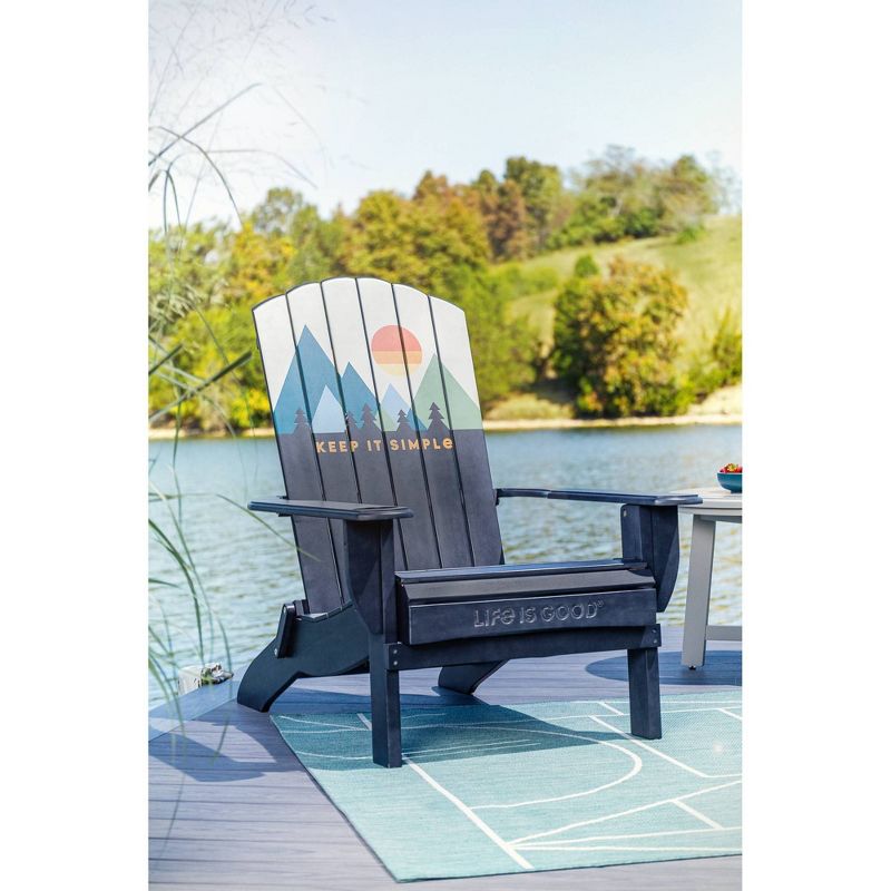 Adirondack Folding Chair Blue - Life is Good