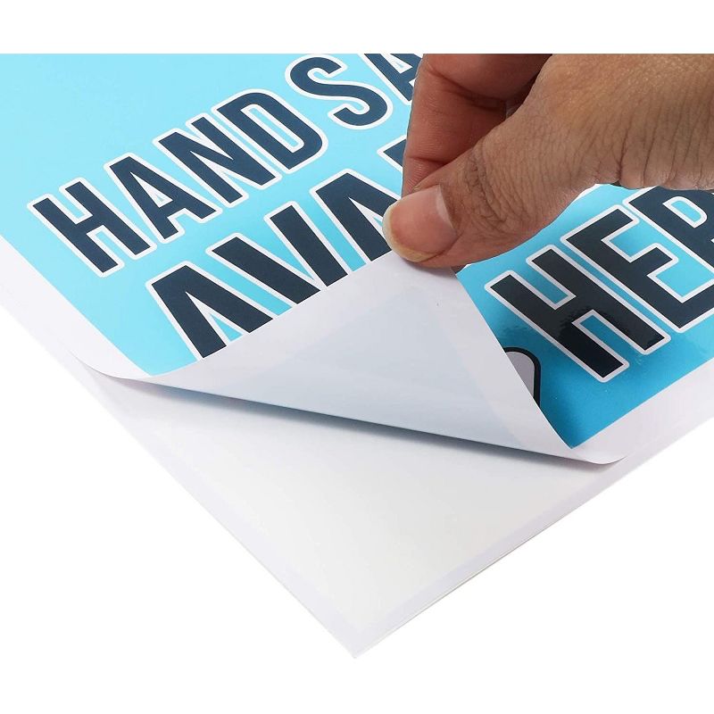 Stockroom Plus 6 Pack Store Safety Signs, Hand Sanitizer Available Here (7 x 10 in)