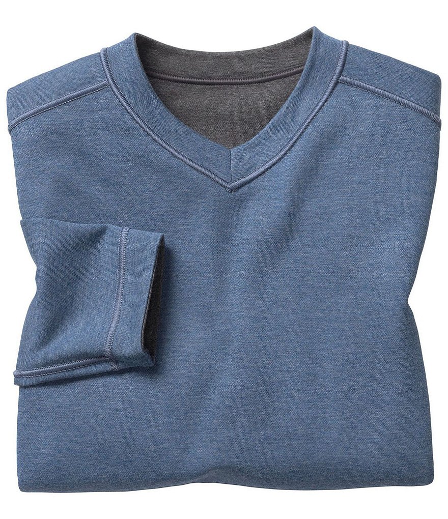 Johnston & Murphy Reversible Long-Sleeve V-Neck Tee