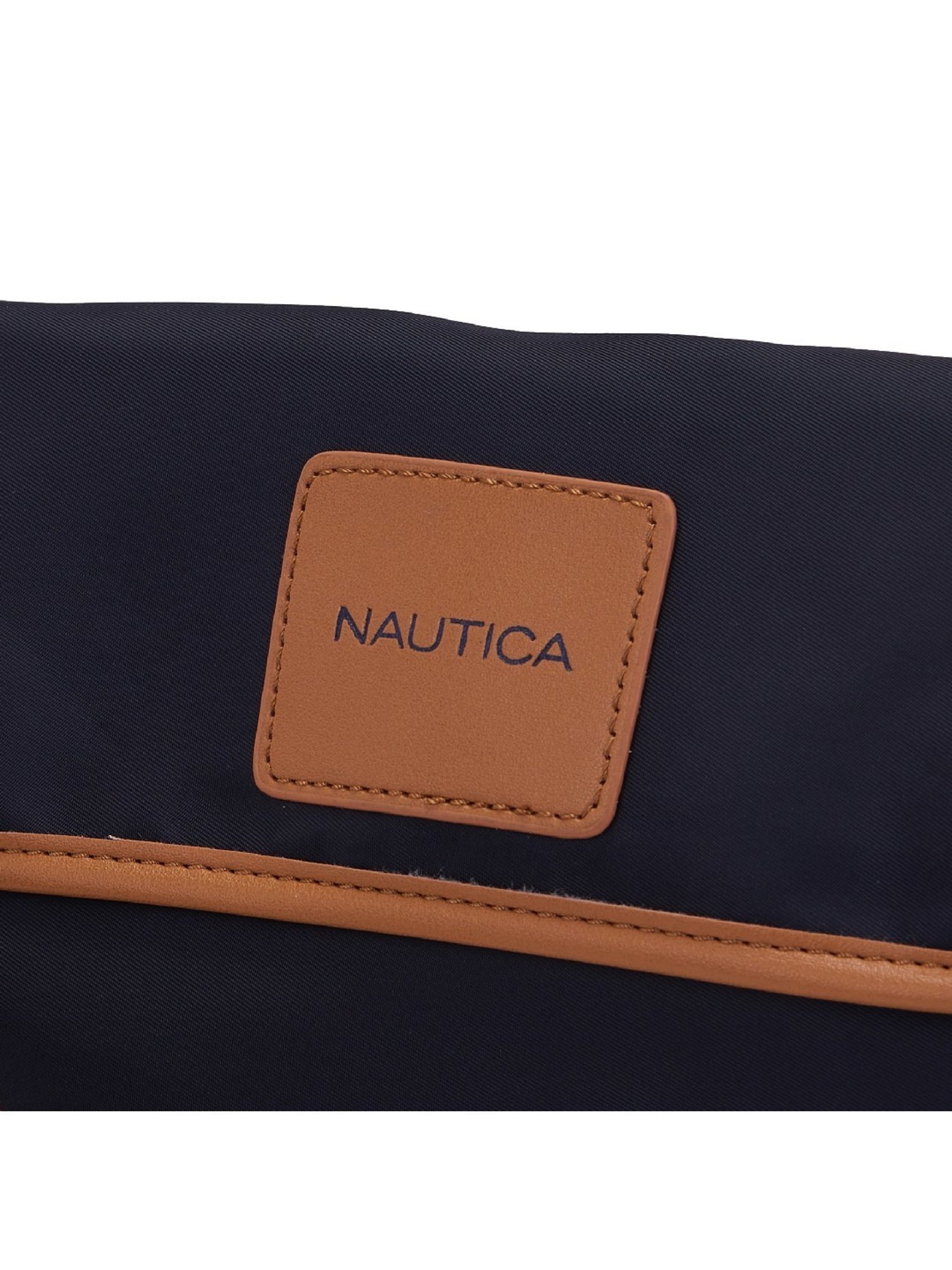 Nautica Navy Blue & Red Solid Medium Sling Handbag