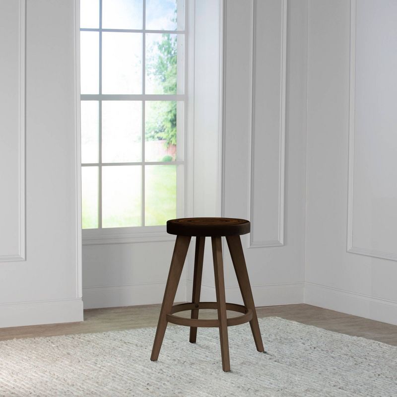 26.25" Brownington Wood Counter Height Barstool Cottage Oak - Hillsdale Furniture