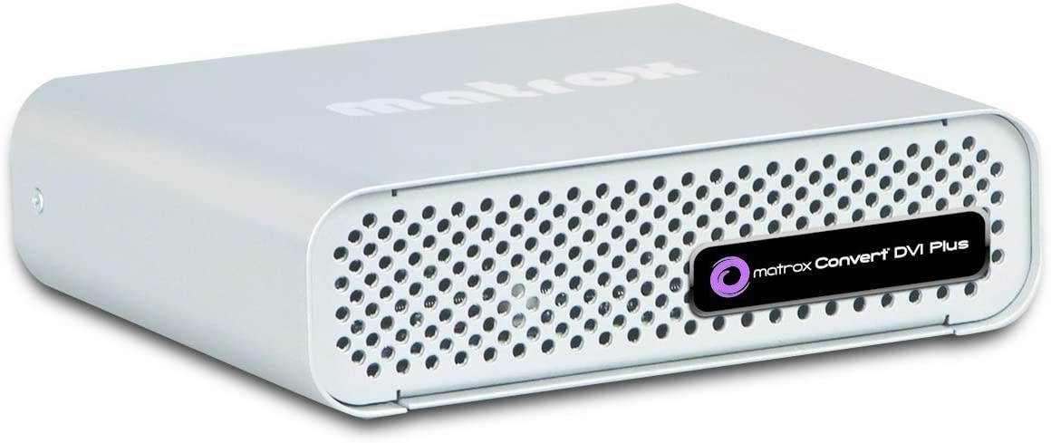 Matrox Convert DVI Plus HD-SDI Scan Converter, Cable, External Power Adapter and Cord, Y/C Video Adapter