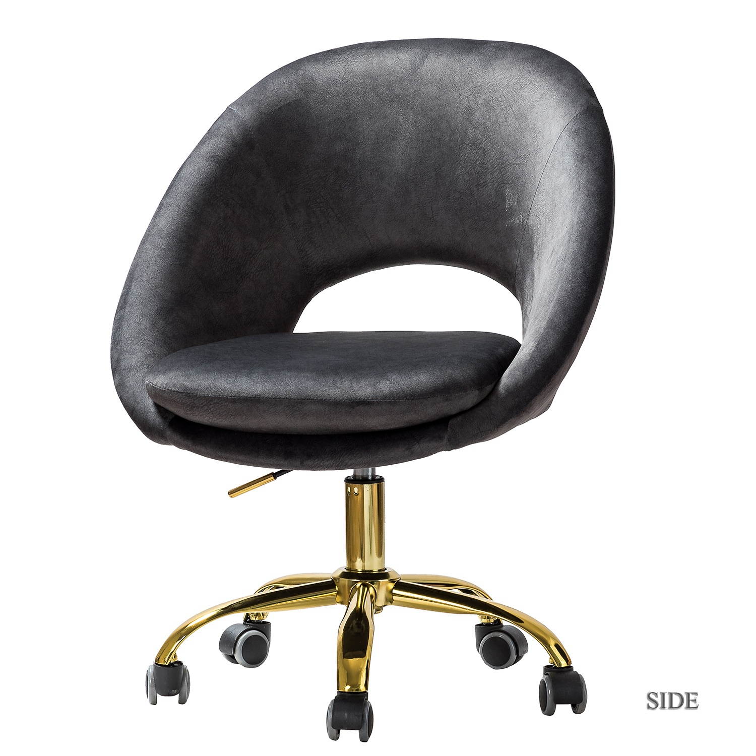 Global Leather Task Chair, Black (8993BK450/550) 
