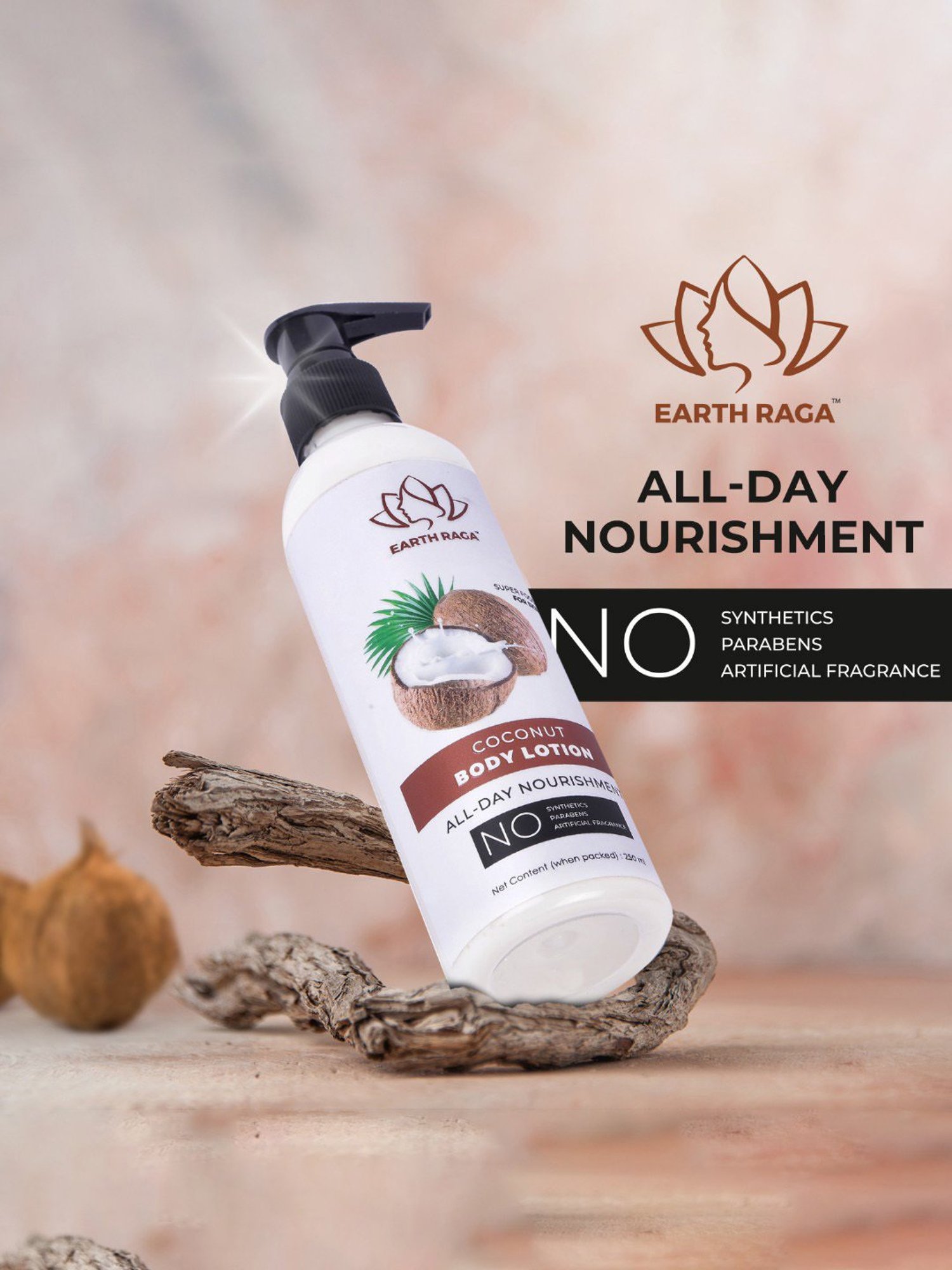 Earthraga Coconut Body Lotion - 250 ml