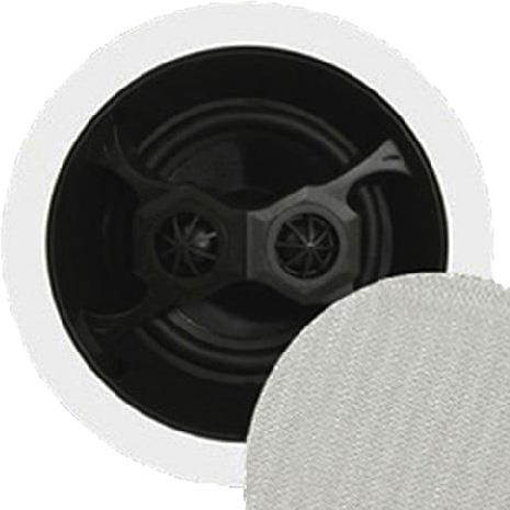 Theater Solutions TS650S Flush Mount Stereo Speakers with 6.5" Woofers 2 Pack