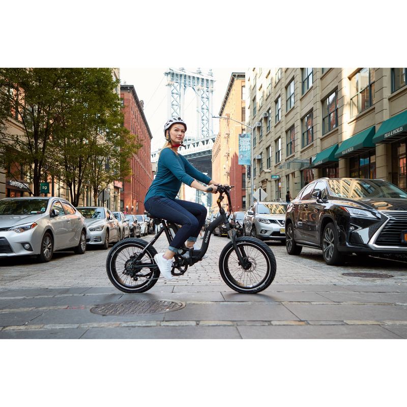 Go Power Bike 20" Go Cruiser Electric Folding Cruiser Bike - Black