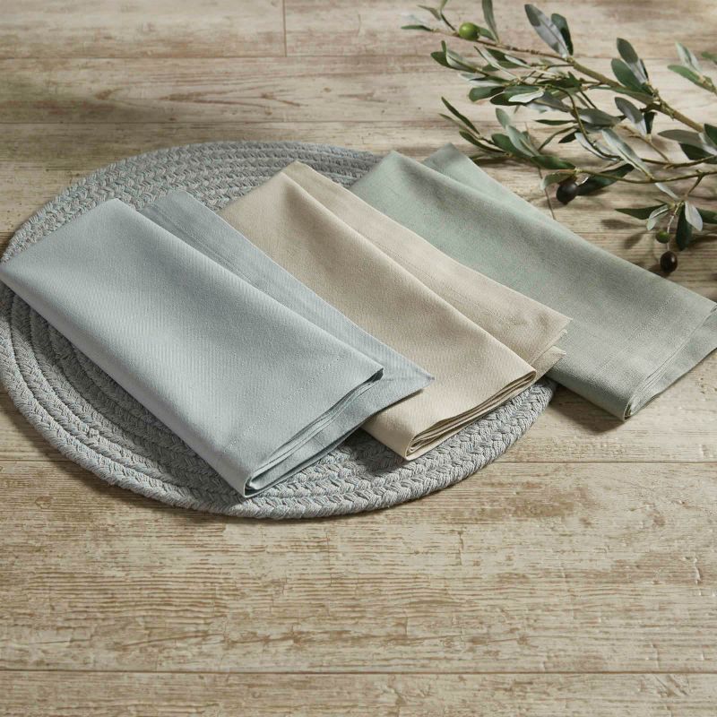 Split P Elements Solid Napkin Set - Blue Mist