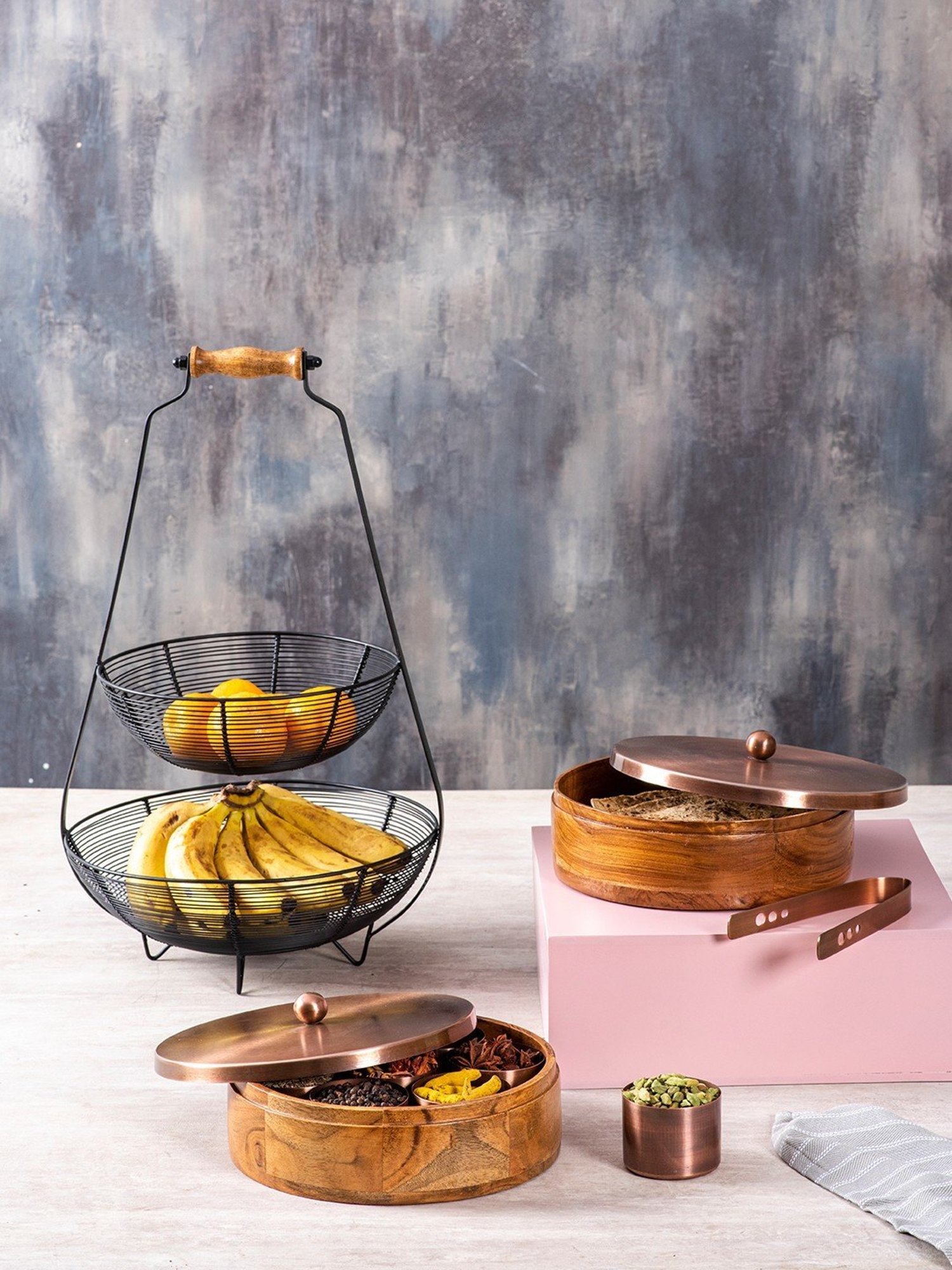 Goodhomes Transparent Glass Butter Dishes With Lid