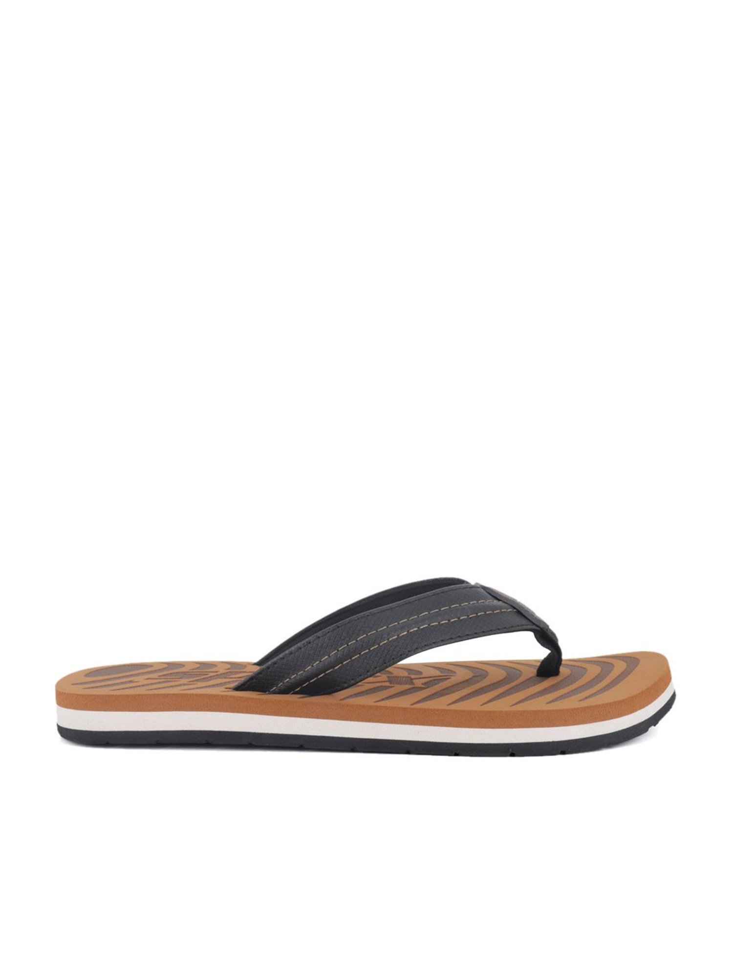 Sparx Men's Black Flip Flops