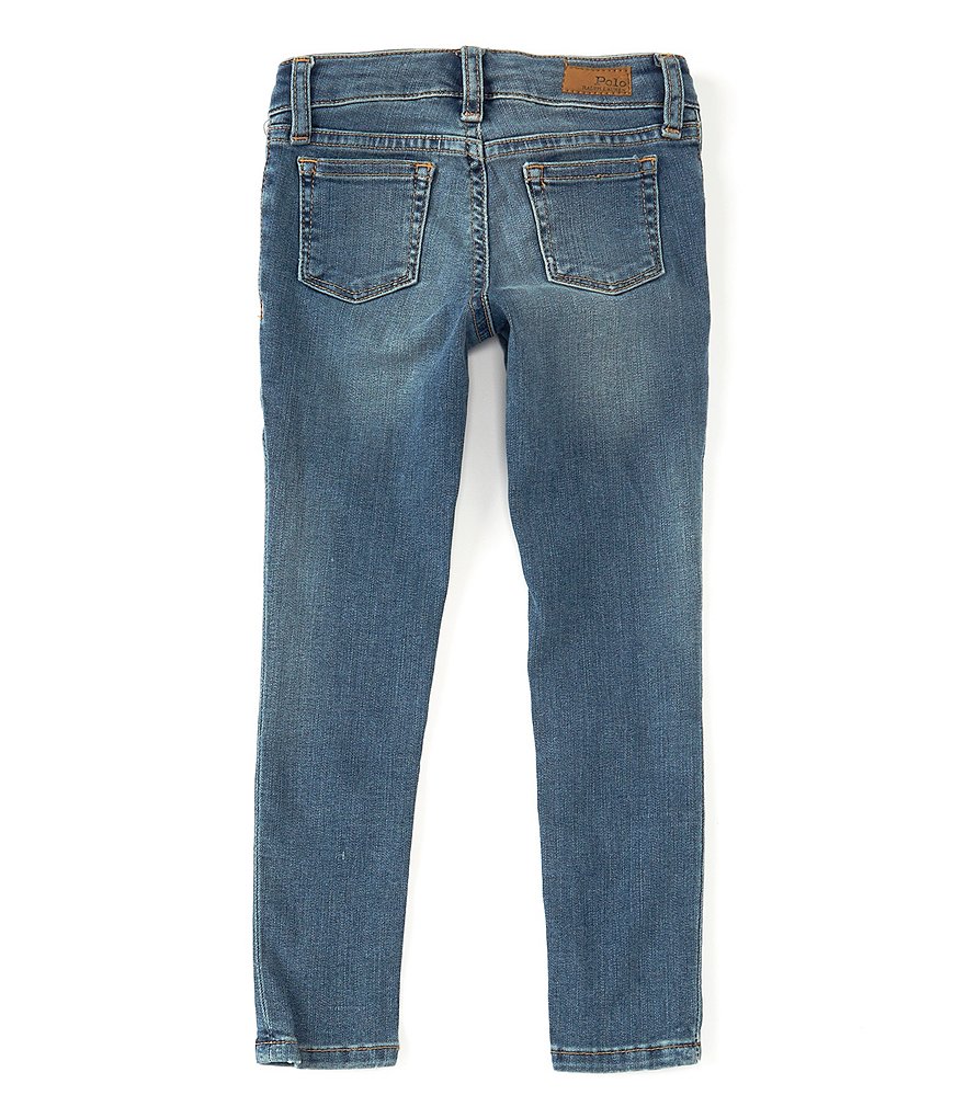 Polo Ralph Lauren Little Girls 2T-6X Aubrie Knit Denim Leggings