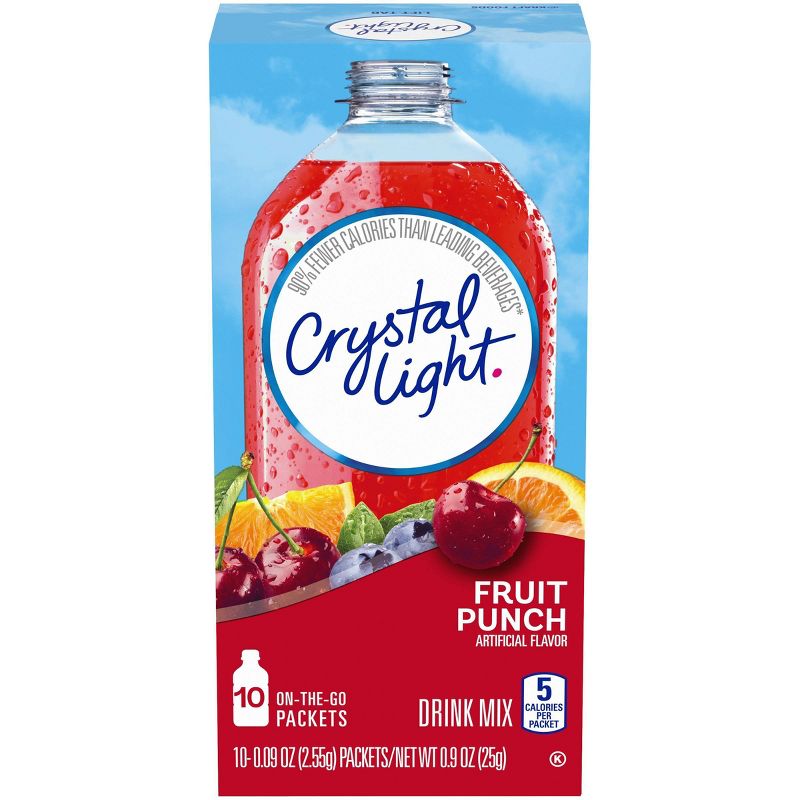 Crystal Light On-the-Go Fruit Punch Drink Mix - 10pk/0.9oz