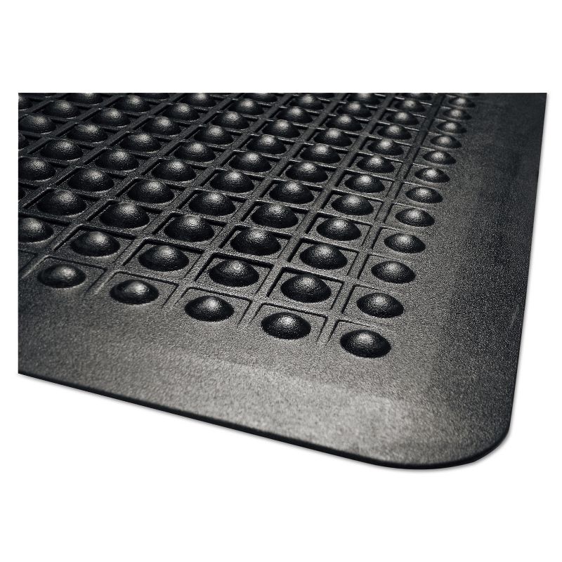 2'x3' Rectangle Solid Floor Mat Black - Guardian