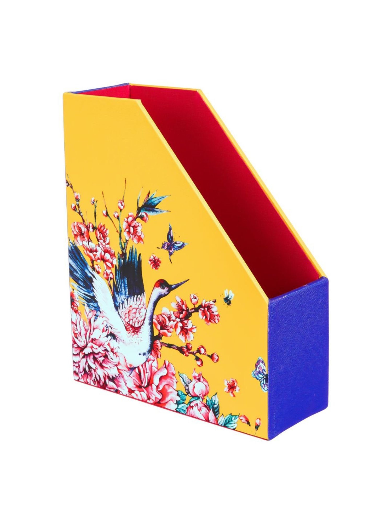 SEJ by Nisha Gupta Yellow Magazine Rack - Set of 1