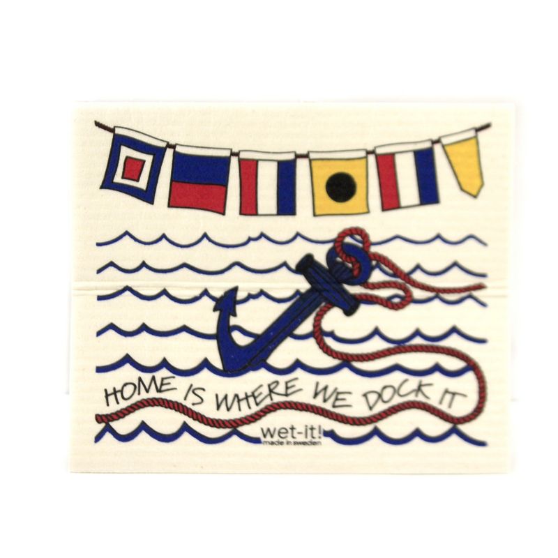 Swedish Dish Cloth 11.75" Dock-It Xl And Wet-It Set Absorbent Cleaning Cloth Eco Friendly  -  Dish Cloth