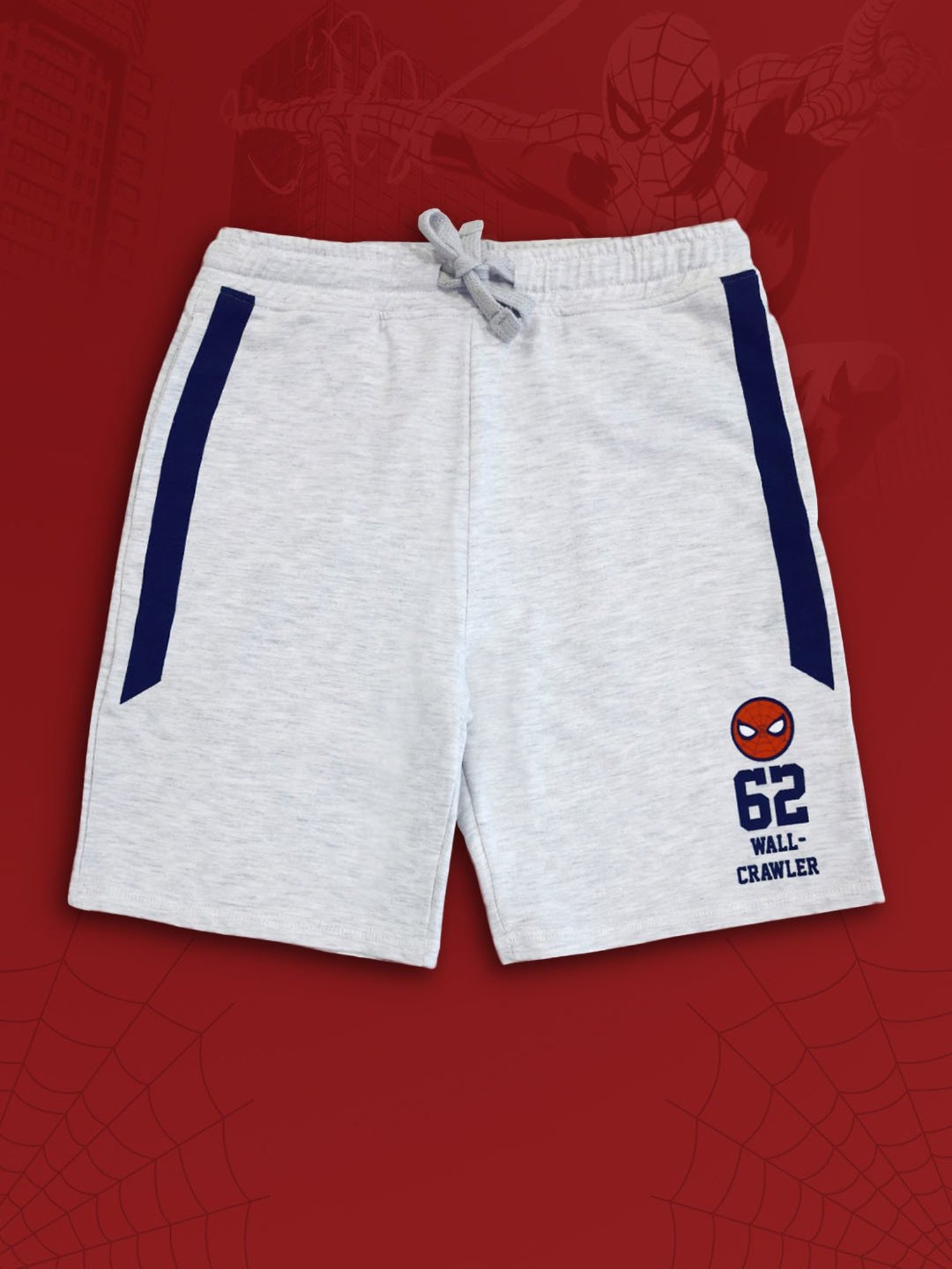 Kidsville Light Grey Textured Shorts