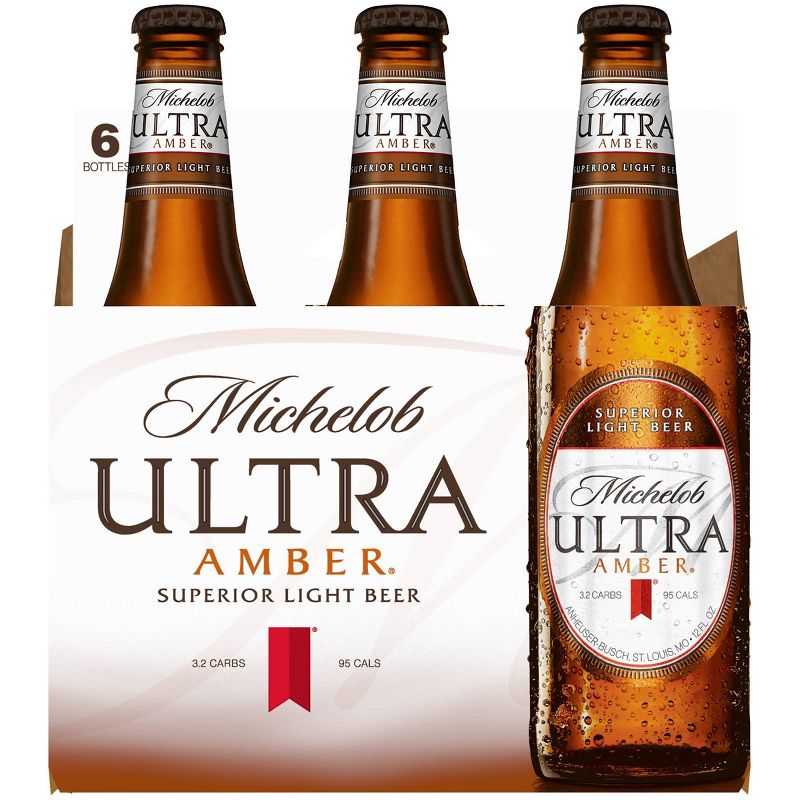 Michelob Ultra Amber Light Beer - 6pk/12 fl oz Bottles