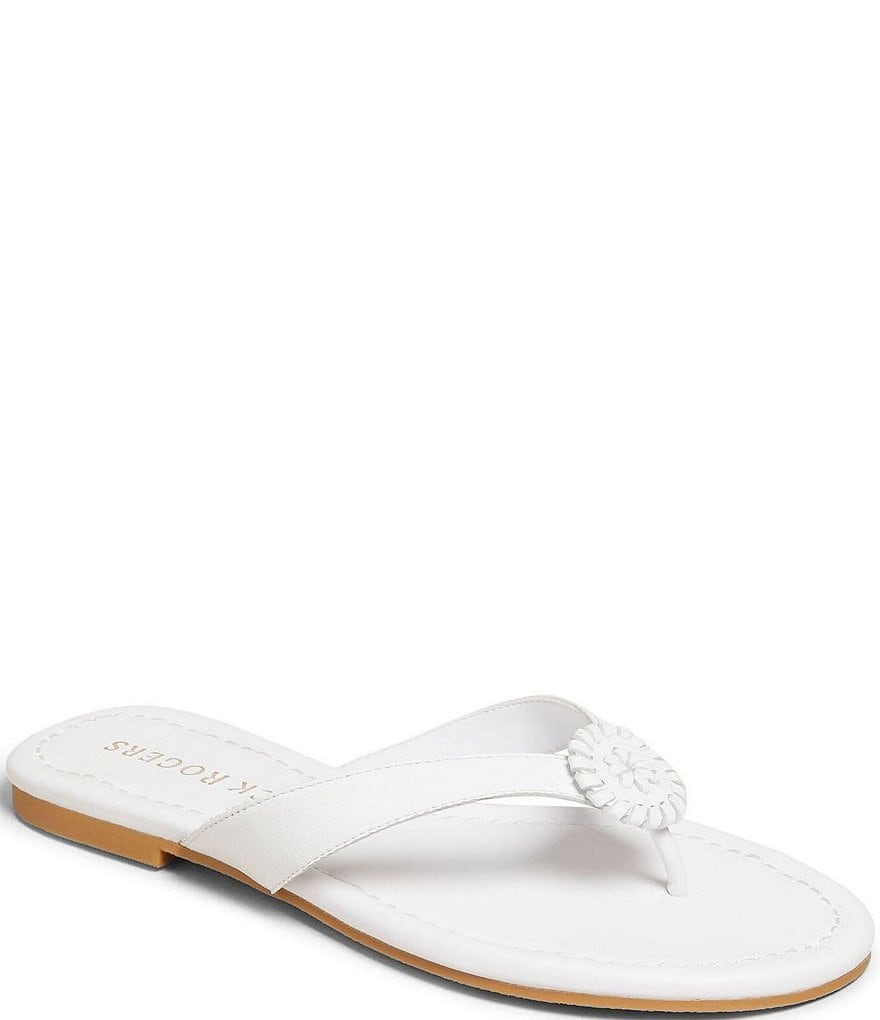 Jack Rogers Rowan Leather Rondelle Flip Flops