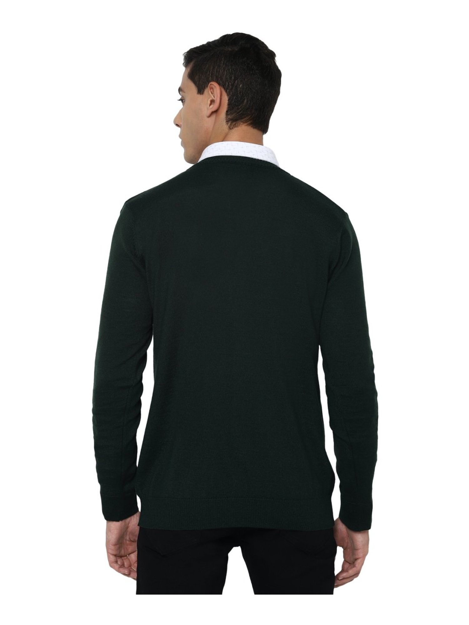 Allen Solly Green Regular Fit Cardigan
