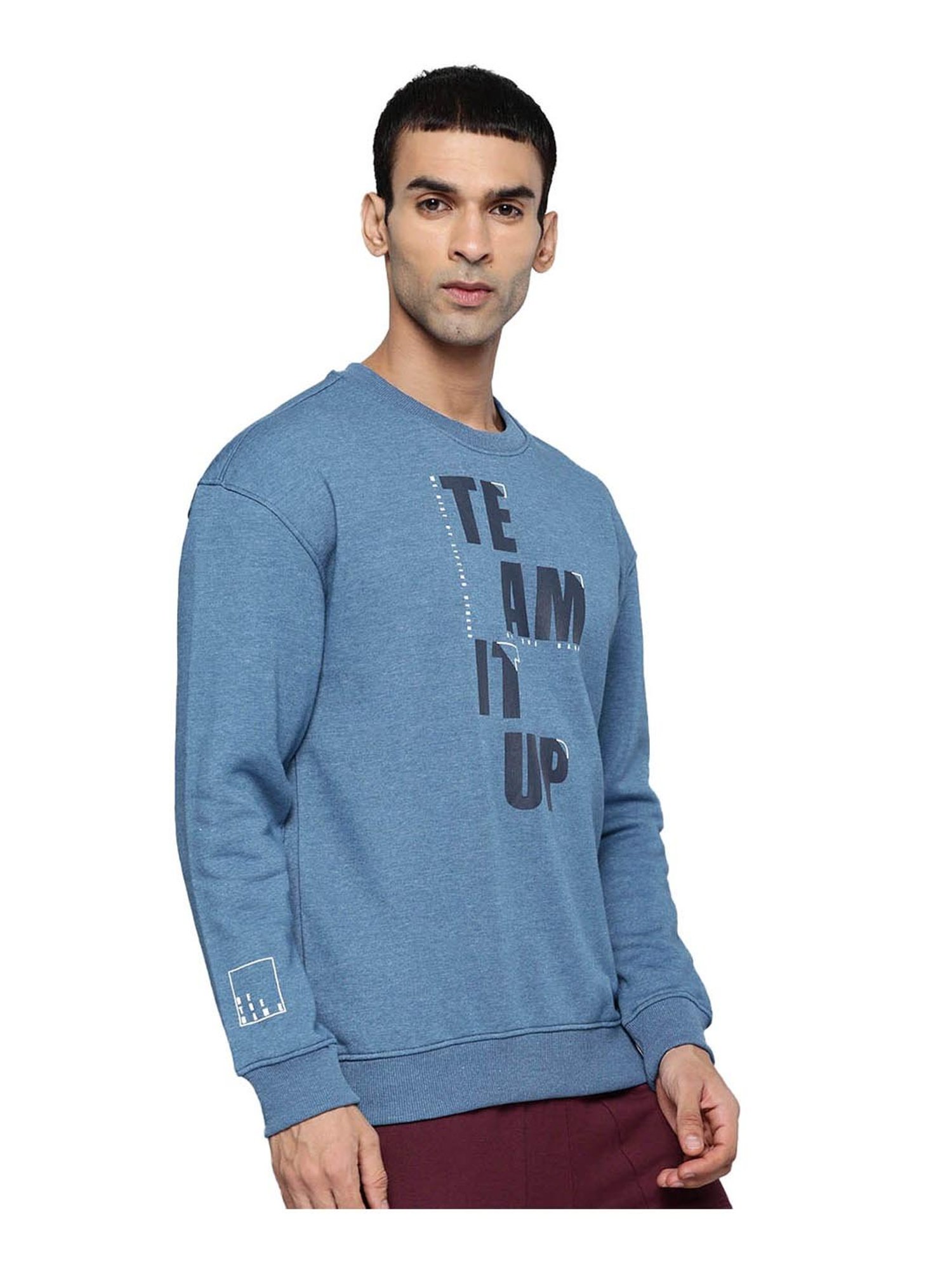 ALCIS Blue Printed Sweatshirt