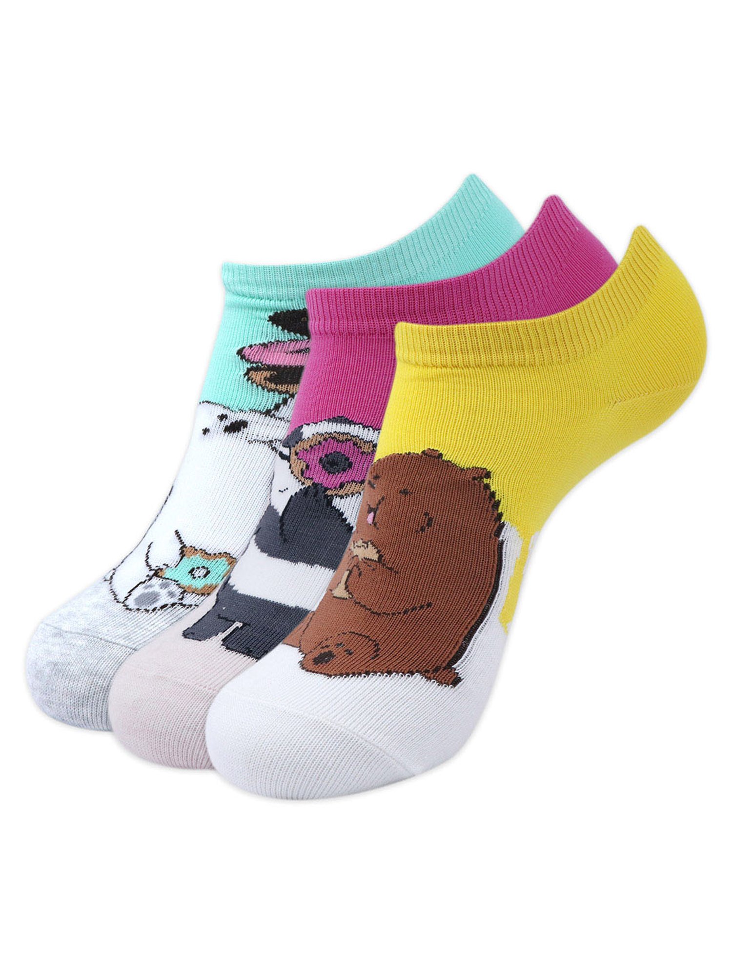 BALENZIA Multicolor Printed Socks (Pack Of 3)