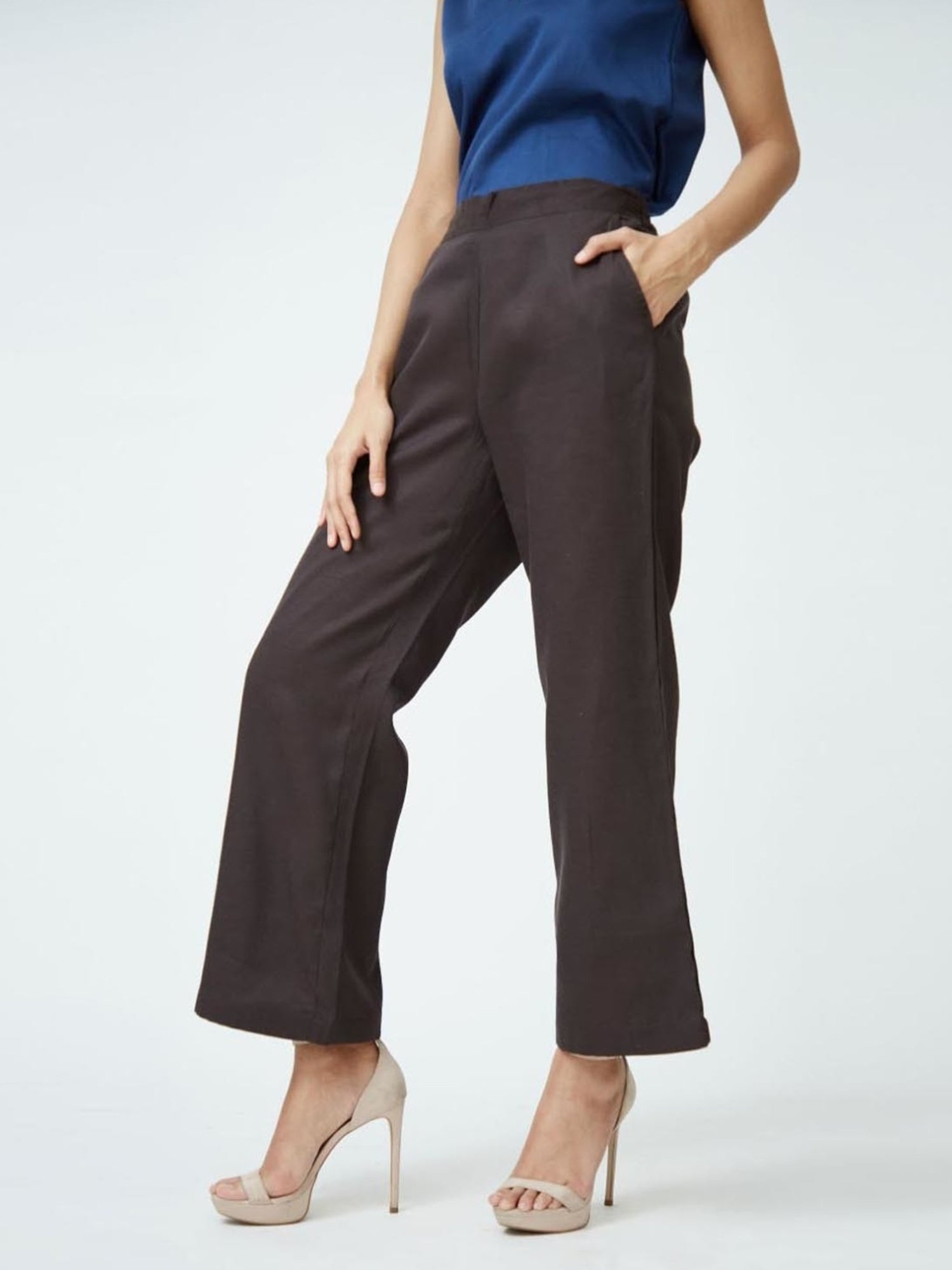 Saltpetre Classic Tencel Coffee Brown Trousers