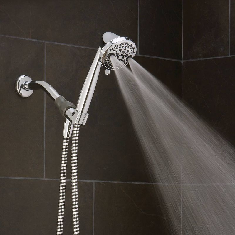 4' Shower Head and Cord Set Silver - Home Details
